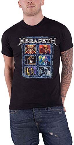 Megadeth T Shirt Rust in Peace 30Th Anniversary Band Logo Nuovo Ufficiale Nero Size XXL