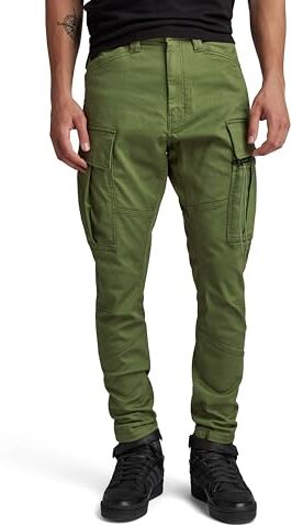 G-STAR RAW Zip Pocket 3D Skinny Cargo Pants 2.0 Donna, Verde scuro (sage -C105-724), 36W / 32L