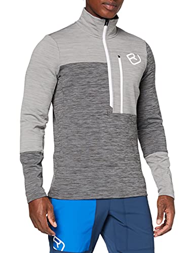 ORTOVOX Fleece Light Zip Neck M C: Grey Blend T: S