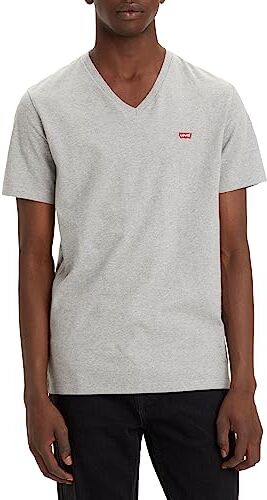 Levis Original Housemark V-Neck, Uomo, Mid Tone Grey Heather, M