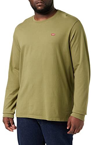 Levis Long-Sleeve Original Housemark Tee, Uomo, Martini Olive, XS