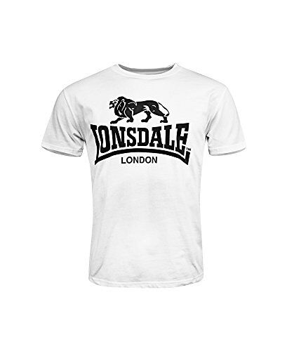 Lonsdale Logo T-Shirt, Bianco, 3XL Uomo