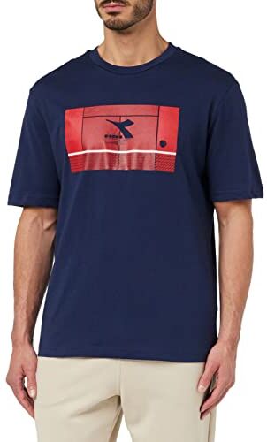 Diadora T-shirt Ss Match Point, T-SHIRT SS MATCH POINT, Uomo, Classic Navy, S