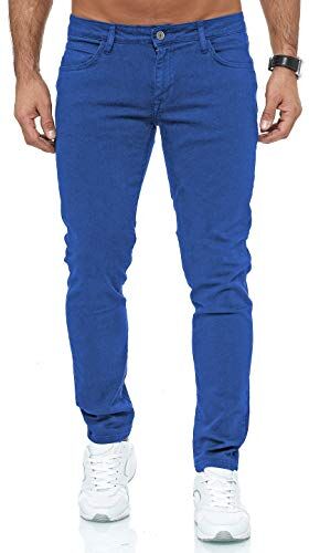 Redbridge Jeans Uomo Slim Fit Pantaloni Cotone Vasta Gamma di Colori Casual Stretch Blu W38 L34