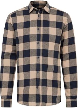 Only Onsgudmund LS Checked Shirt Noos Camicia, Navy Scuro, S Uomo