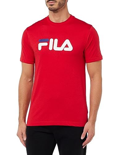 Fila Bellano T-Shirt, Rosso Vivo, M Unisex-Adulto