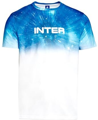 Inter T-Shirt Galaxy Unisex-Adulto, Diverse Taglie/Colori Disponibili, Collezione Galaxy, Adatta a Tutti i Tifosi Nerazzurri, Prodotto Ufficiale