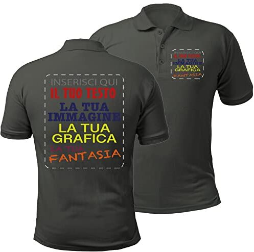 VENEZIANO Gruppo  Polo personalizzata uomodonna polo unisex personalizzabile con stampa , logo , immagini 100% cotone 100% made in Italy.