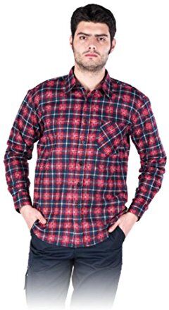 REIS Kf-Gcxxxl Camicia di flanella, taglia XXXL, colore: Blu scuro/Rosso