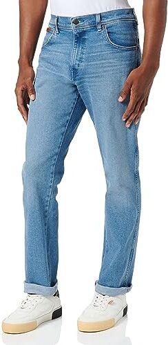 Wrangler Texas Slim Jeans, Blue Moon, 38W / 32L Uomo