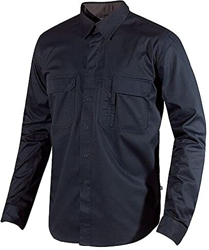 Texstar SH16 Camicia Service da uomo, blu navy, L