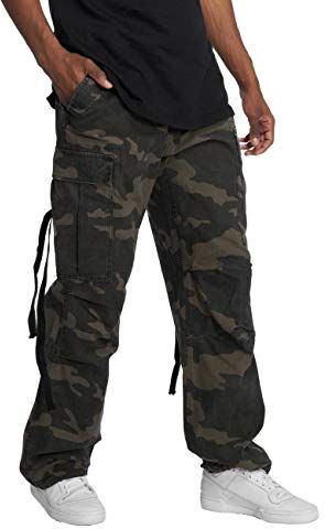 Brandit M65 Vintage da Uomo Pantaloni Cargo darkcamo, M