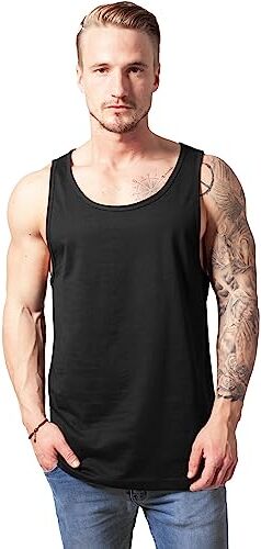 Urban Classics Jersey Big Tank, Canotta Sportiva Uomo, Nero (Black), M