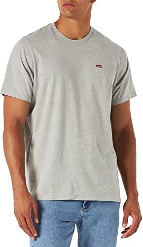 Levis Big & Tall Original Housemark Tee, Uomo, Light Mist Heather, 2XL