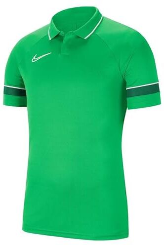 Nike Mens Polo M Nk Df Acd21 Polo Ss, Lt Green Spark/White/Pine Green/White, , S