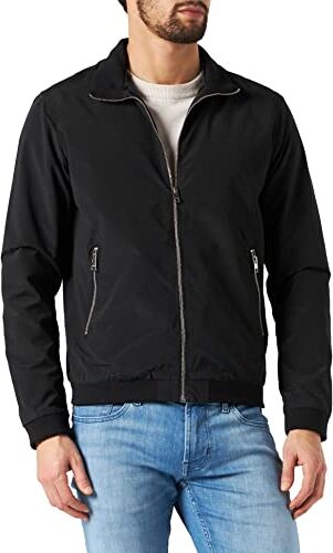 Jack & Jones JJERUSH Harrington Bomber Giacca, Nero, XXL Uomo