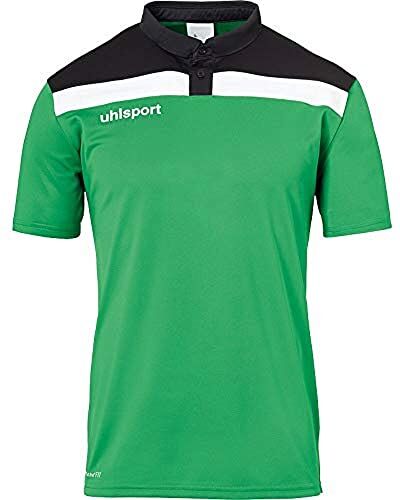 Uhlsport Offense 23 Polo Shirt Uomo, Uomo, , Verde/Nero/Bianco, 140