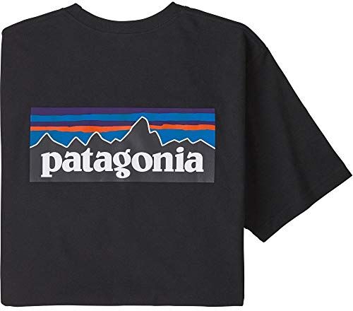 Patagonia M's P-6 Logo Responsibili-Tee, T-Shirt Uomo, Black, S