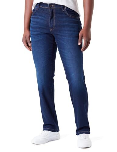 Wrangler Texas Slim Jeans, Night Shade, 34W / 36L Uomo