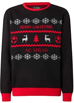 AC Milan , Christmas Jumper, Maglione Natalizio 2022, Official Product, per Un Natale Rossonero, XS