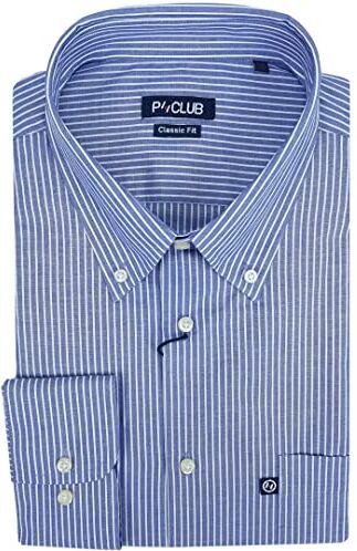 Rionero Camicia da Uomo 100 Cotone Manica Lunga Classica Elegante Taschino XXL XXXL m l (M 864)