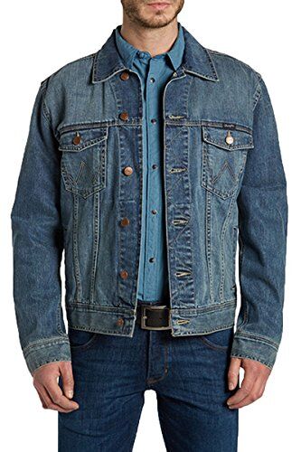Wrangler Classic Denim Jacket Giacca in Jeans, Blu (Blue Stone), 3XL Uomo