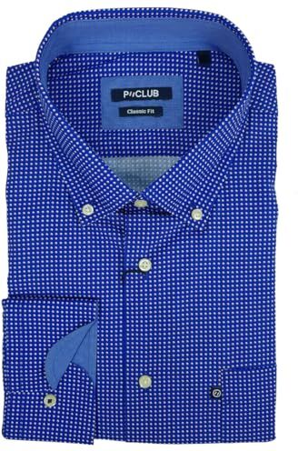 Rionero Camicia da Uomo 100 Cotone Manica Lunga Classica Elegante Taschino XXL XXXL m l (XXL 703)