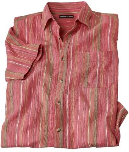 ATLAS FOR MEN Camicia Crépon a Righe 3XL