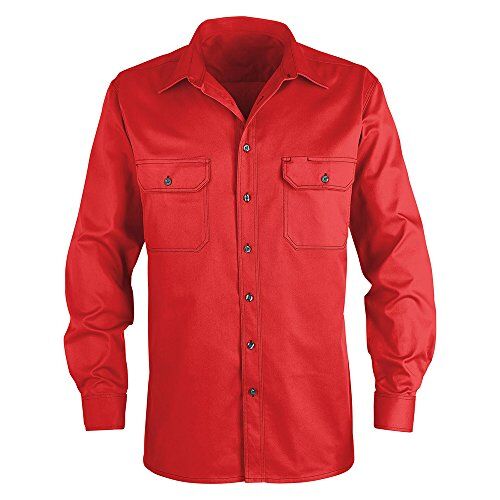 KÜBLER lavoro camicia durchgeknoepft, 1 pezzi, M, rosso, 74063333 – 55-m