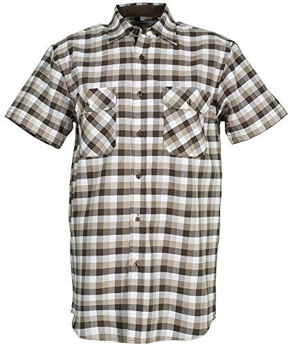 Planam Taglia 49/50 Camicia da Uomo Country Camicia 1/4 Manica Stone a Quadretti Modello