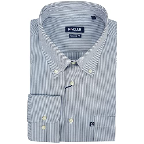 Rionero Camicia da Uomo 100 Cotone Manica Lunga Classica Elegante Taschino XXL XXXL m l (XXXL 718)