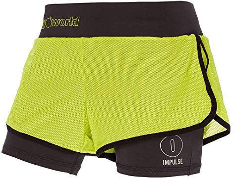 TRANGOWORLD Pant. Corto Filia C: Verde Lima/Negro T: XL