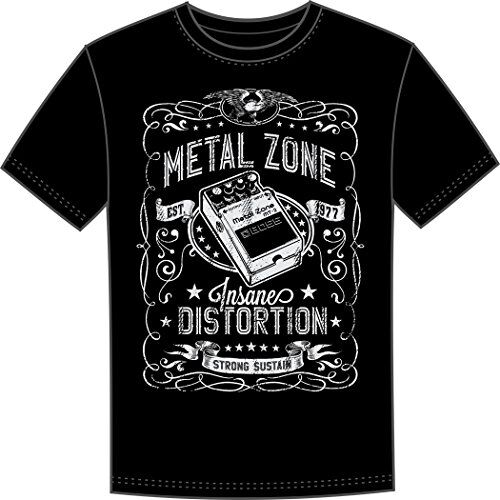 Boss MT-2 Metal Zone Pedal T-Shirt (), Nera, taglia M