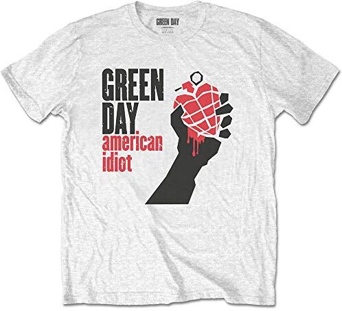 Green Day T-Shirt # M Unisex White # American Idiot