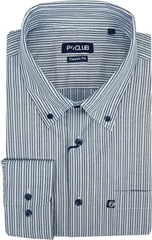 Rionero Camicia da Uomo 100 Cotone Manica Lunga Classica Elegante Taschino XXL XXXL m l (XL 935)