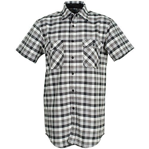 Planam Taglia 37/38 Camicia da Uomo Country, Manica 1/4, a Quadretti, Modello