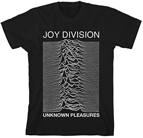 Joy Division T Shirt (M) Unknown Pleasures Unisex Slim Fit (Black)