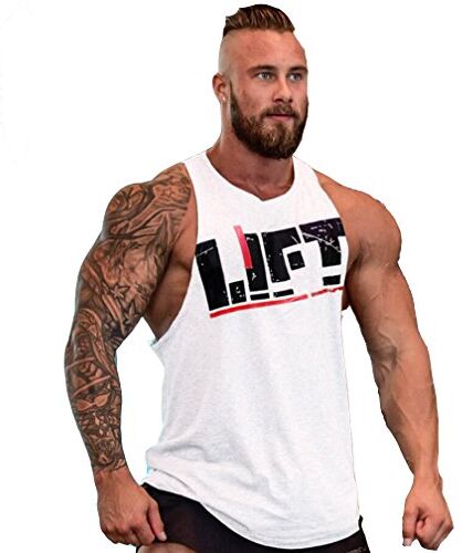 Befox Weste f黵 Herren, Fitness, Muskeltraining, Bodybuilding, Stringer, Tanktop, M-XXL