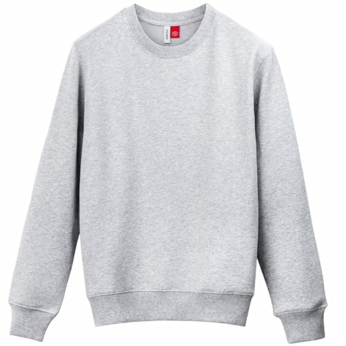 Nuqlo Felpa Uomo Senza Cappuccio   No Logo   Cotone Premium   Basic Sportivo Casual   Senza Zip   Semplice Tinta Unita