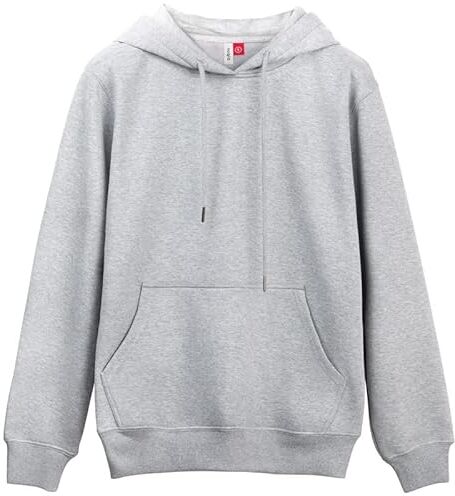 Nuqlo Felpa Uomo con Cappuccio   No Logo   Cotone Premium   Basic Casual Sportivo   Senza Zip   Semplice Tinta Unita