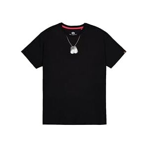 Alpha Dog-Tag T-Shirt da Uomo Black XS Alpha Dog-Tag T-Shirt da Uomo Black XS