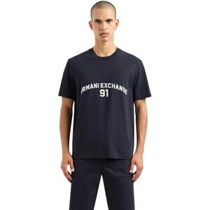 Armani Maglietta da Uomo, con Logo Big Embroidered, vestibilità Normale, Blu, XXL, Navy Scuro, XXL Armani Maglietta da Uomo, con Logo Big Embroidered, vestibilità Normale, Blu, XXL, Navy Scuro, XXL