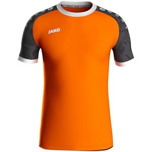 JAKO Maglietta Iconic KA da uomo - arancione neon/nero - 3XL JAKO Maglietta Iconic KA da uomo - arancione neon/nero - 3XL