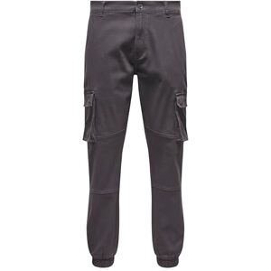 Only Pantaloni Cargo Male ONSCAM ringiovaniti Pantaloni Cargo, Gessato Grigio, 36W x 34L Only Pantaloni Cargo Male ONSCAM ringiovaniti Pantaloni Cargo, Gessato Grigio, 36W x 34L