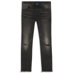 HUGO Jonah Regular Fit Jeans da Uomo in Denim di Cotone Lavato Blu Medio, 027 Grigio Scuro, 36W x 34L HUGO Jonah Regular Fit Jeans da Uomo in Denim di Cotone Lavato Blu Medio, 027 Grigio Scuro, 36W x 34L