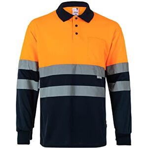 Velilla Polo a maniche lunghe ad alta visibilità blu/arancione - Polo shirt Velilla Polo a maniche lunghe ad alta visibilità blu/arancione - Polo shirt