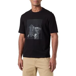 Armani Maglietta da Uomo The Grid, Sustainable, Plastisol Logo Print, Nero, XS Armani Maglietta da Uomo The Grid, Sustainable, Plastisol Logo Print, Nero, XS