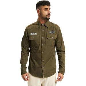 Brandit Luis Vintage Shirt Long Sleeve, Uomo, Olive, 4XL Brandit Luis Vintage Shirt Long Sleeve, Uomo, Olive, 4XL