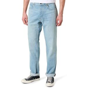 HUGO Jonah Regular Fit Jeans da Uomo in Denim di Cotone Lavato Blu Medio, Turchese/Acqua, 35W x 34L HUGO Jonah Regular Fit Jeans da Uomo in Denim di Cotone Lavato Blu Medio, Turchese/Acqua, 35W x 34L