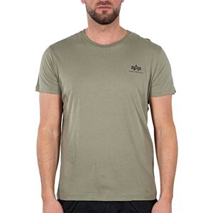 Alpha Maglietta Backprint da Uomo Olive/Black Alpha Maglietta Backprint da Uomo Olive/Black